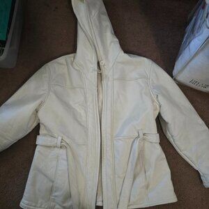 Woman's Xl leather winter coat